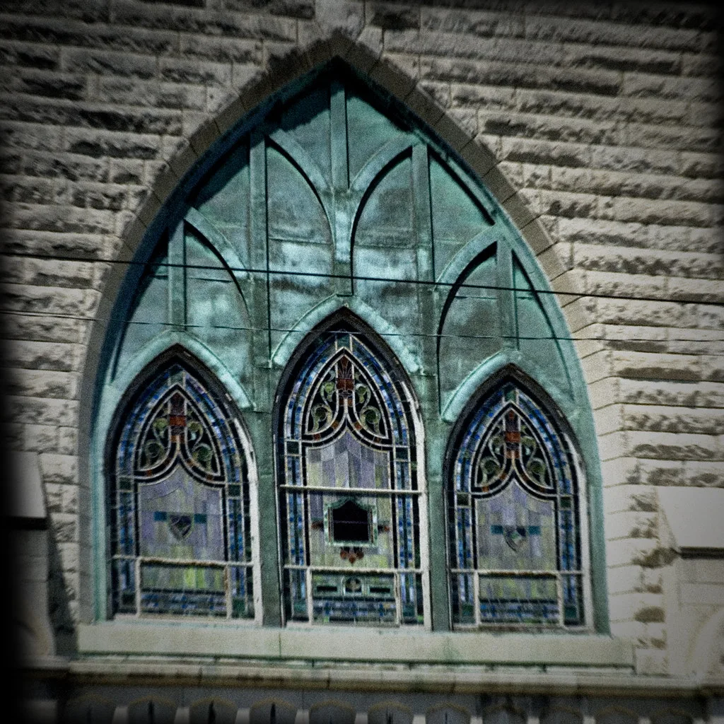 The Stained Glass Window and the Lazarus Opening in Aarhus Cathedral Denmark