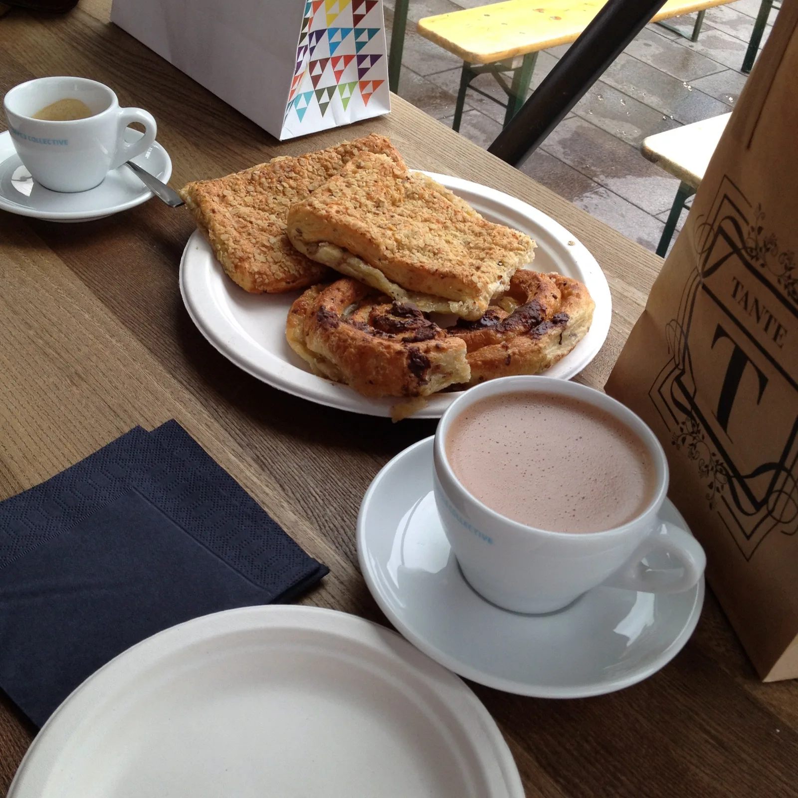 Danish pastries and fresh baked goods at Hart Bageri Copenhagen bakery