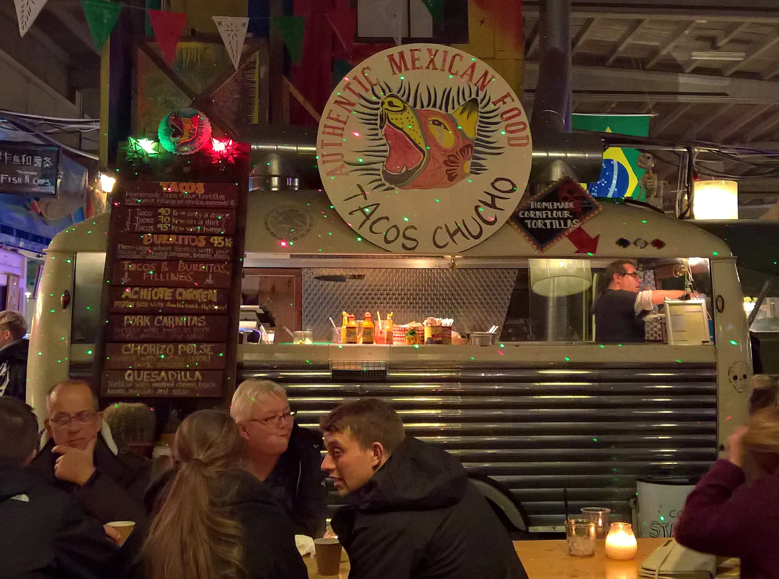 Colorful Mexican street tacos and taqueria food at Hija de Sanchez Copenhagen