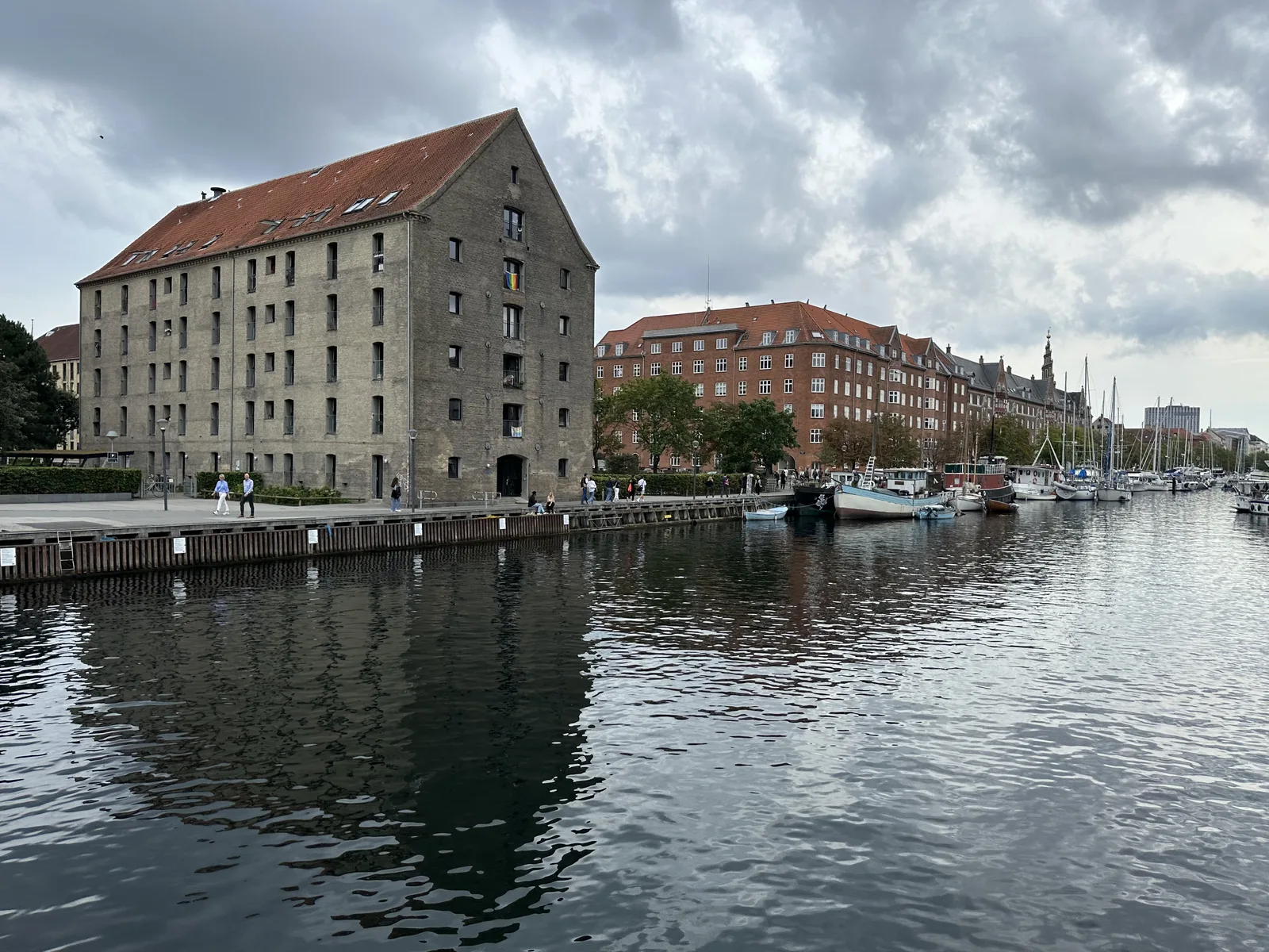 Copenhagen historic city streets and Nyhavn