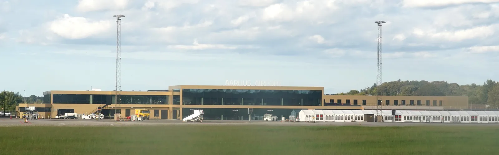View of air: domestic flights to aarhus airport (tirstrup), Denmark travel guide