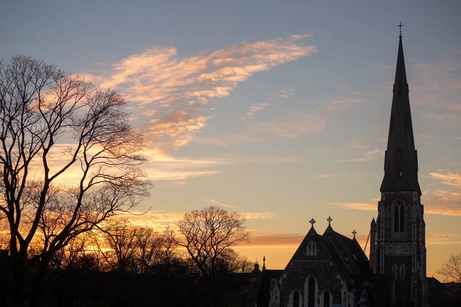 The English Church at Sunset, Copenhagen