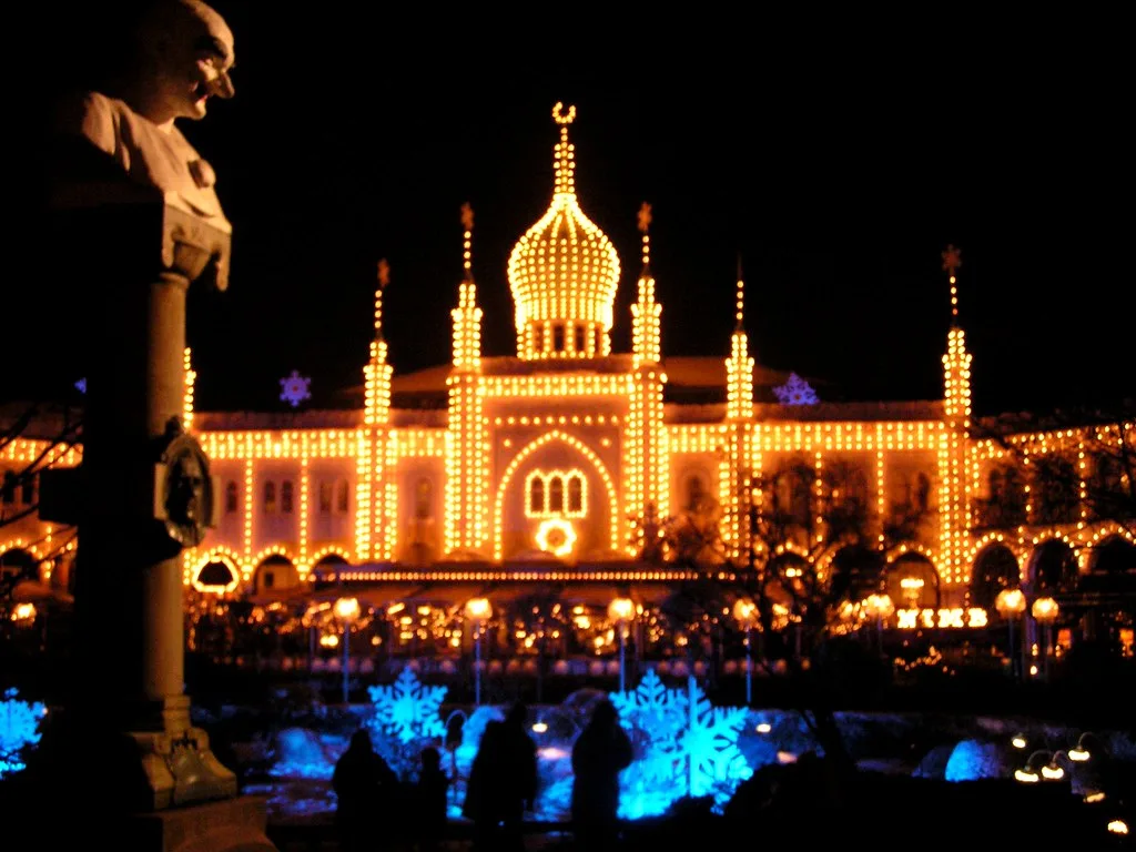 Christmas Lights, Copenhagen Tivoli in Copenhagen, Denmark