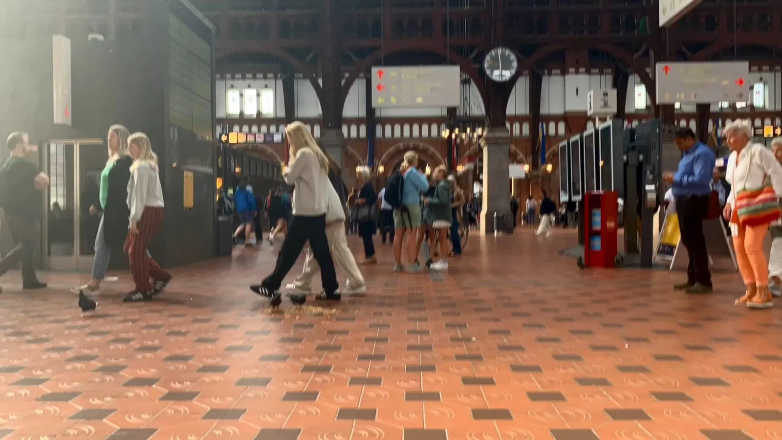 Copenhagen Central Station train terminal in Denmark