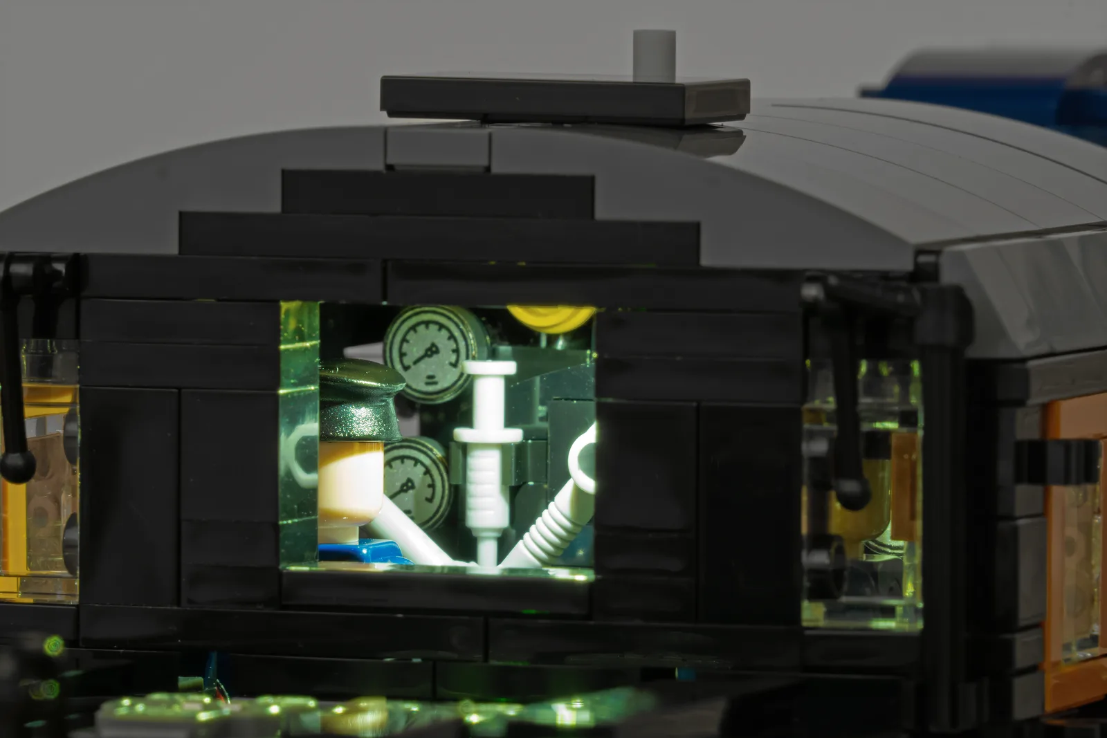 Modern Swedish SJ train interior with comfortable seating