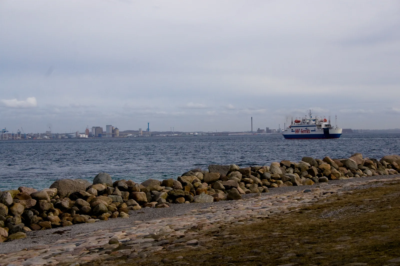 Cycling coastal path, Aarhus