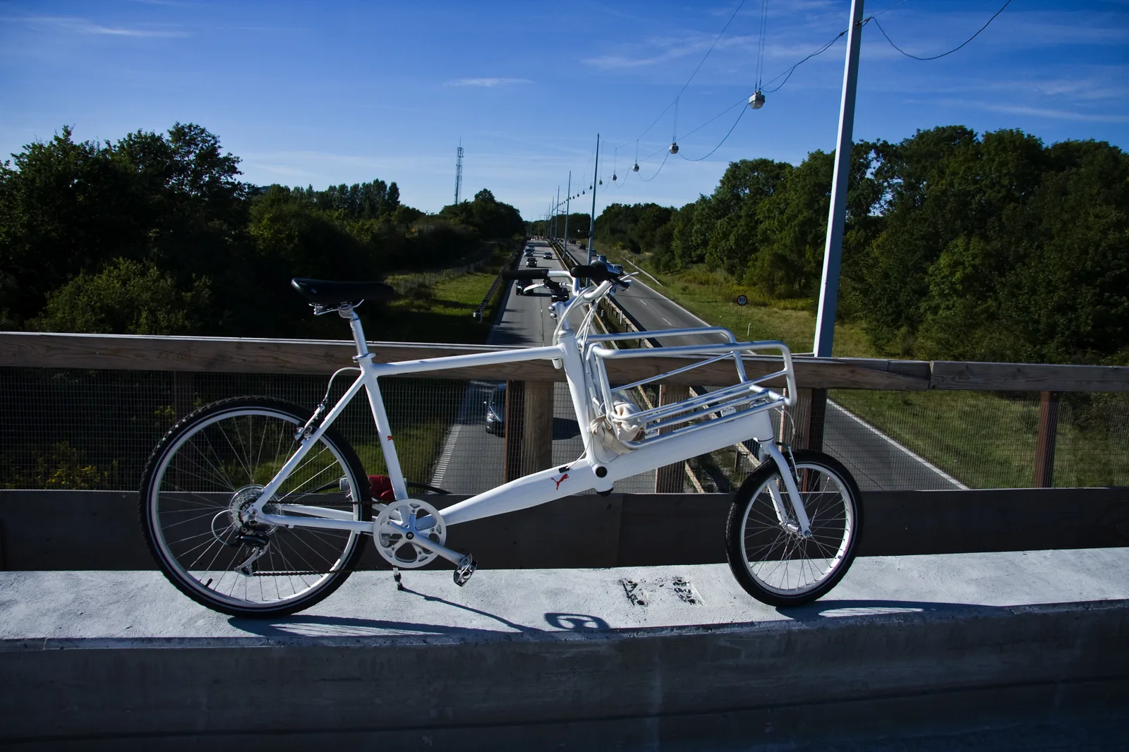 drive via the e20 motorway in Odense, Denmark