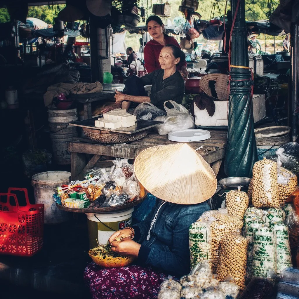 Food market in Odense, Denmark